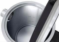 Graef Graef Wasserkocher WK 402, 1 l, 1850 W, Edelstahl, schwarz schwarz Чайник Graef WK 402, 1 л, 1850 Вт, нержавеющая сталь, черный