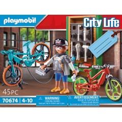 PLAYMOBIL PLAYMOBIL 70674 Geschenkset E-Bike-Werkstatt PLAYMOBIL 70674 Подарочный набор для мастерской электровелосипеда
