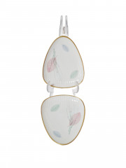 Тарелки сервировочные винтажные Thomas, треугольная форма, 2 шт., фарфор, Германия, 1960-70гг.