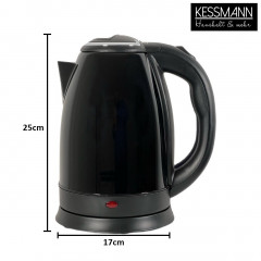 KESSMANN LENTZ KESSMANN LENTZ Wasserkocher Edelstahl 1,8 L mit Abschaltautomatik elektrischer Kettle 2 Teeglaser, 1.8 l, 1800,00 W, Wasseraufbereiter Schnelles aufheizen Wasser heizen kochen Aufwarmen Чайник KESSMANN LENTZ нержавеющая сталь 1,8 л с автом