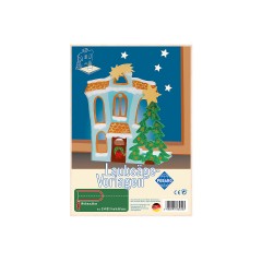 Pebaro Laubsagevorlage Teelichthaus Листовка шаблона чайного домика