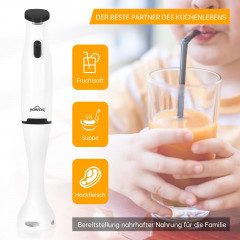 HOMELUX HOMELUX Stabmixer Household Purierstab Handmixer abnehmbarer Sockel Stabmixer, 200,00 W, Klein und praktisch Blender Stabmixer-plastic base  Ручной блендер HOMELUX, бытовой ручной миксер, ручной миксер, съемная основа, ручной миксер, 200,00 Вт, ма
