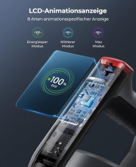 Laresar Laresar Akku-Hand-und Stielstaubsauger, 450,00 W, 33KPa Akkustaubsauger, 1,5L Staubspeicherkapazitat, Bis zu 55 Min Laufzeit, fur Hartboden Teppich Tierhaare, umfangreichen Zubehor Беспроводной ручной и стержневой пылесос Laresar, беспроводной пы