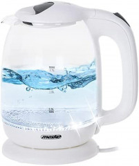 Mesko Mesko Wasserkocher MS 1302w Glas-Wasserkocher, weiss, 2200 W Чайник Mesko MS 1302w стеклянный чайник, белый, 2200 Вт