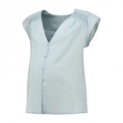LOVE2WAIT Umstandsbluse Jeans Blue