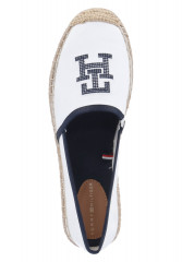 Tommy Hilfiger TH EMBROIDERED Espadrilles weiss TH ВЫШИВАННЫЙ Эспадрильи белый