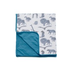 Snoozebaby summer crib blanket Storm Blue летнее одеяло на кроватку Storm Blue
