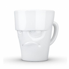 Fiftyeight Products TV Tassen Henkeltasse weiss grummelig 0,35 L Чашка TV кружка с ручкой белая grumpy 0,35 л