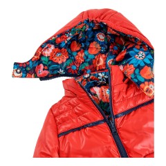boboli Wende-Steppjacke mit Kapuze Blumen Двусторонняя стеганая куртка с капюшоном и цветами