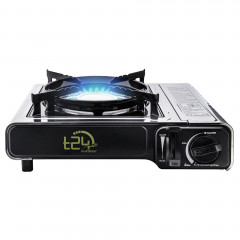 T24 T24 Gaskocher Premium Edelstahl Transportabler Campingkocher Gaskocher  T24 Газовая плита Премиум-класса Портативная походная плита из нержавеющей стали Газовая плита