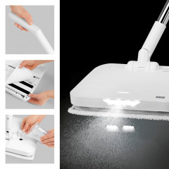 N8WERK N8WERK Akku-Wischmopp Akku-Vibrationsmopp Bodenwischer Moonlight White Edition 30W weiss Беспроводная швабра N8WERK беспроводная вибрационная швабра швабра для пола Moonlight White Edition 30W белый