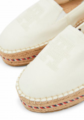 Tommy Hilfiger SIGNATURE MONOGRAM Espadrilles ecru ПОДПИСЬ МОНОГРАММА Эспадрильи экрю