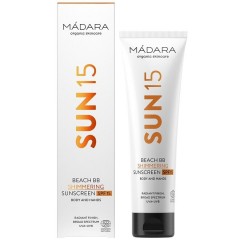 MADARA Beach BB Shimmering Sunscreen  Пляжный мерцающий солнцезащитный крем BB