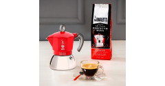Bialetti Bialetti Moka Induction, Espressomaschine rot/silber, 6 Tassen  rot, silber Bialetti Moka Induction, эспрессо-машина красный/серебристый, 6 чашек
