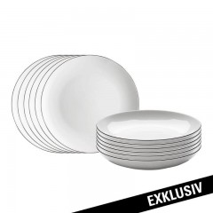 Arzberg Arzberg Porzellan Cucina Colori Black Speise-Set 12-tlg. Arzberg Porzellan Cucina Colori Черный столовый набор из 12 предм.