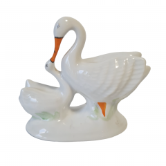 Фигурка винтажная Ungaria "Лебеди", фарфор, 11 см, Германия, 1960-70гг.