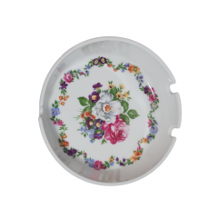 Пепельница винтажная Zsolnay с цветочным декором, фарфор, 11 см, Венгрия, 1970-80гг.