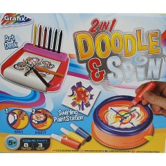 Grafix Kreatives spielen und gestalten 2 in 1 Doodle  Spin Креативная игра и дизайн 2 в 1 Doodle Spin