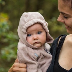 Hoppediz Overall aus Bio-Baumwolle Trageoverall Rosenquarz Комбинезон из натурального хлопка Слингоноски розовый кварц