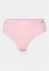 Tommy Hilfiger HIGH WAIST THONG Thong classic pink ТОНГ С ВЫСОКОЙ ПОСАДКОЙ Стринги классический розовый
