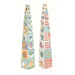 DJECO Stapelturm BabyBloki Укладочная башня BabyBloki