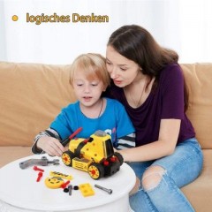 BeebeeRun Bagger Spielzeug 7 in 1 Baustellenfahrzeuge Экскаватор игрушка 7 в 1 строительные машины