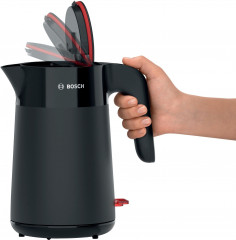 BOSCH BOSCH Wasserkocher MyMoment TWK2M163, 1,7 l, 2400 W, Abschaltautomatik, Tassenanzeige, Schwarz matt Чайник BOSCH MyMoment TWK2M163, 1,7 л, 2400 Вт, автоотключение, дисплей чашки, черный матовый