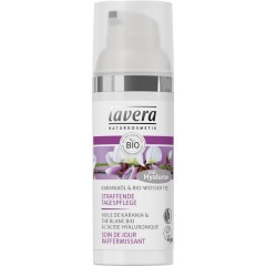 Lavera Tagescreme Straffend Karanja, Лавера Дневной крем для лица укрепляющий с гиалуроновой кислотой и маслом каранджи, 50 мл