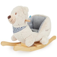 bieco Schaukelpferd Plusch Bar Schaukeltier 60 cm Baby Wippe Holz Spielzeug ab 9 M Schaukeltiere Лошадка-качалка Плюшевая перекладина Животное-качалка 60 см Детская качалка Деревянная игрушка от 9 м Животные-качалки