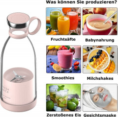 iceagle iceagle Akku-Smoothie-Maker 350ml Mini-Mixer, frischer Saft, kleiner Mixer USB, wiederaufladbarer, 20000r/min, 304 sus, leicht zu tragen, Anti-False-Touch Беспроводная смузи-мейкер Iceagle, мини-блендер на 350 мл, свежий сок, небольшой блендер US