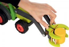 goki Frontlader mit Heuwagen Фронтальный погрузчик с прицепом для сена