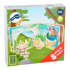 Small Foot Holz-Bilderbuch Waldlandschaft Деревянная книжка с картинками