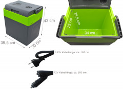 STEINBORG STEINBORG Thermobehalter SB-510 Kuhlbox, Kunststoff, (Einzeln), 30 Liter, Tragegriff, Warmhaltefunktion, 12V und 230V Anschluss  Термоонтейнер STEINBORG SB-510, пластиковый, (одинарный), 30 литров, ручка для переноски, функция поддержания тепла,