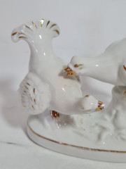 Фигурка винтажная Thuringen "Токающие глухари", фарфор, 12 см, Германия, 1970-80гг.