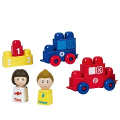 Tutor Blocks Meine ersten Magnetbausteine Autorennen Мои первые магнитные строительные блоки для автомобильных гонок