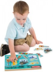 Melissa Doug Soundpuzzle aus Holz Деревянный звуковой пазл