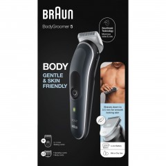 Braun Body Groomer 5 BG5340 in Grau und Schwarz Машинка для стрижки волос технологией SkinShield, серо-черный