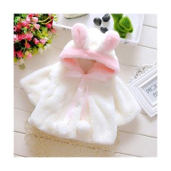 frler frler Hasenohren Mantel fur Baby Madchen Mantel fur Madchen frler кроличьи ушки Пальто для девочки Пальто для девочки