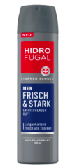 Hidrofugal Deo Spray Men Frisch & Stark, Гидрофугал Дезодорант-антиперспирант спрей для мужчин с свежим ароматом, 150 мл