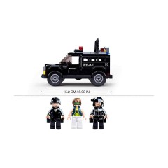 Sluban Klemmbausteine SWAT Fahrzeug (290 Teile) Автомобиль спецназа (290 шт.)