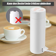 LETGOSPT LETGOSPT Wasserkocher 500ml Wasserkocher 3-in-1 Reisewasserkocher, Tragbarer Mini-Heizbecher, 300,00 W, 304-Edelstahlauskleidung, Kleiner Schnell Erhitzender Isolierbecher Чайник LETGOSPT Чайник на 500 мл Дорожный чайник 3-в-1, портативная мини-