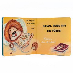 Hosenmax Der Verspielte Lowe geht schlafen (Pappbilderbuch) fur Kinder Игривый лев засыпает (книга с картинками) для детей