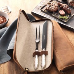 Robbe &amp; Berking Robbe &amp; Berking Martele - 150 g versilbert Tranchierset Frozen Black 2-tlg. Robbe &amp;amp; Berking Martele - Набор для резьбы по дереву 150 г посеребренный Frozen Black 2 предм.