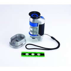 Edu-Toys Taschenmikroskop mit Lupendose Карманный микроскоп с увеличительным стеклом