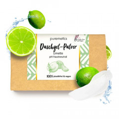 puremetics Duschgel-Pulver Limette  Порошок геля для душа лайм