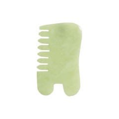 Earth Harbor Island Jade Gemstone Gua Sha + Massaging Comb Island Jade Gemstone Gua Sha + массажная расческа