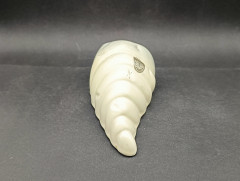 Кашпо для цветов винтажное Tairnbacher в форме ракушки, настенное, майолика, керамика, 15 х 7 см, Германия, 1970-80гг.