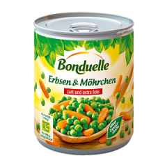Bonduelle Зелёный Горошек с Морковью, extra fein, 530 г
