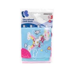 kikka boo Stoffbuch Beissring C-Ring Lehrbuch bunte Zahlen Buchstaben Tiere Greiflinge Тканевая книга прорезывание зубов кольцо C-кольцо учебник красочные цифры буквы животные хватающие игрушки