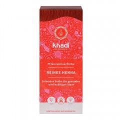 Khadi Naturkosmetik Pflanzenhaarfarben Reines Henna Rot 100g Травяная краска для волос чистая красная хна 100г